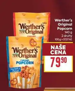 Billa Werther's Original Popcorn nabídka