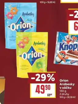 Billa Orion Arabesky v sáčku nabídka