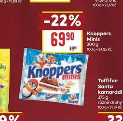 Billa Knoppers Minis nabídka