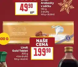 Billa Lindt Gold Tablet nabídka