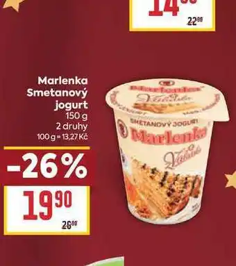 Marlenka Smetanový jogurt