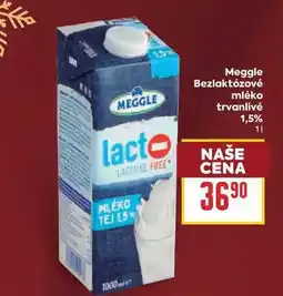 Billa Meggle Bezlaktózové mléko trvanlivé 1,5% nabídka