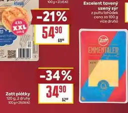 Billa Zott plátky nabídka