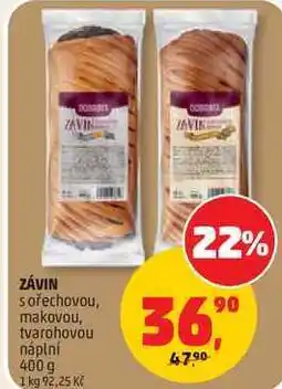 Penny Market ZÁVIN s ořechovou, makovou, tvarohovou náplní nabídka