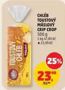 Penny Market CHLÉB TOUSTOVÝ MÁSLOVÝ CRIP CROP nabídka