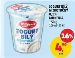 Penny Market JOGURT BÍLÝ NÍZKOTUČNÝ 0,1% MILKERIA nabídka