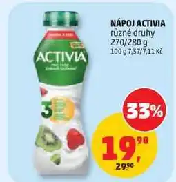 Penny Market NÁPOJ ACTIVIA různé druhy, 270/280 g nabídka