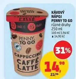 Penny Market KÁVOVÝ NÁPOJ PENNY TO GO různé druhy nabídka