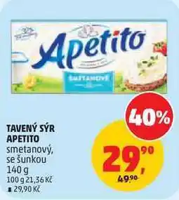 Penny Market Apetito tavený sýr, 140g, vybrané druhy nabídka
