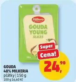 Penny Market GOUDA 48% MILKERIA plátky nabídka