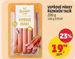 Penny Market VEPŘOVÉ PÁRKY ŘEZNÍKŮV TALÍŘ nabídka