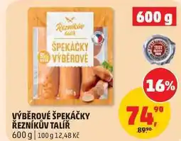 Penny Market VÝBĚROVÉ ŠPEKÁČKY ŘEZNÍKŮV TALÍŘ nabídka