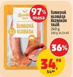 Penny Market ŠUNKOVÁ KLOBÁSA ŘEZNÍKŮV TALÍŘ nabídka