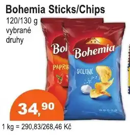 COOP DISKONT Bohemia sticks/chips nabídka