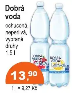 COOP DISKONT Dobrá voda ochucená, neperlivá, vybrané druhy nabídka
