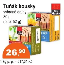 COOP DISKONT Tuňák kousky nabídka