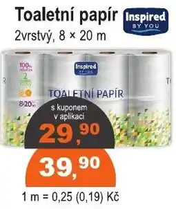 COOP DISKONT Inspired toaletní papír nabídka