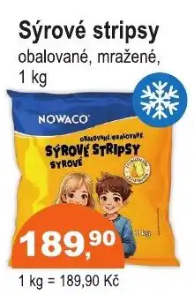 COOP DISKONT Nowaco sýrové stripsy nabídka