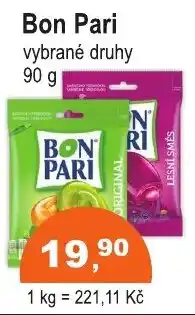 COOP DISKONT Bon Pari vybrané druhy nabídka