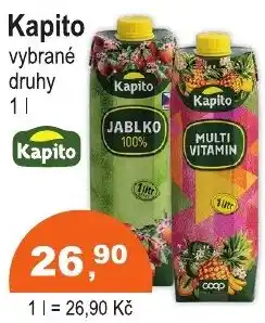COOP DISKONT Kapito vybrané druhy nabídka