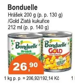 COOP DISKONT Bonduelle hrášek nabídka