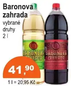 COOP DISKONT Baronova zahrada vybrané druhy nabídka