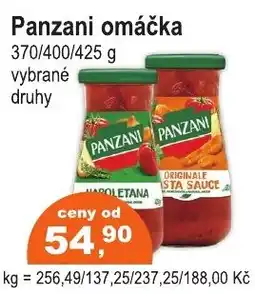 COOP DISKONT Panzani omáčka nabídka