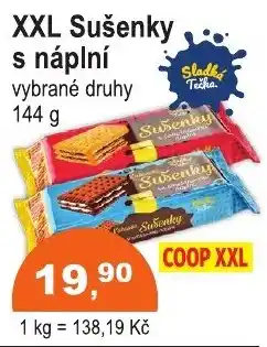 COOP DISKONT Sušenky s náplní nabídka