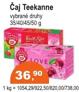 COOP DISKONT Čaj Teekanne vybrané druhy nabídka