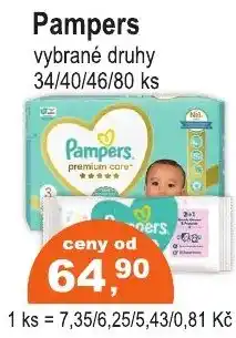 COOP DISKONT Pampers vybrané druhy nabídka