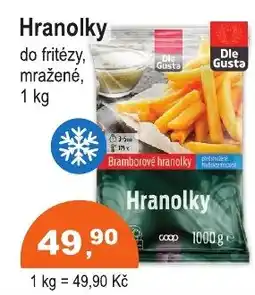 COOP DISKONT Die Gusta Hranolky nabídka