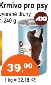 COOP DISKONT axi krmivo pro psy vybrané druhy nabídka