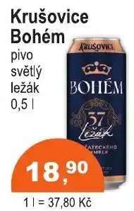 COOP DISKONT Krušovice Bohém nabídka