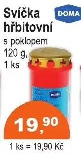 COOP DISKONT Doma svíčka hřbitovní s poklopem nabídka
