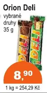COOP DISKONT Orion Deli vybrané druhy nabídka