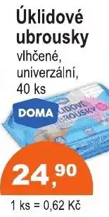 COOP DISKONT Doma úklidové ubrousky nabídka