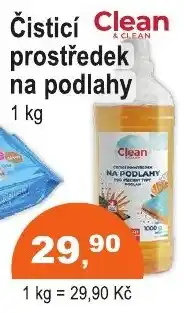 COOP DISKONT Clean čistící prostředek na podlahy nabídka