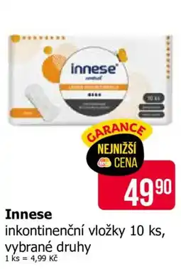 Teta Innese inkontinenční vložky nabídka