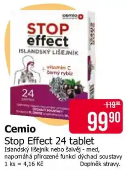 Teta Cemio Stop Effect 24 tablet nabídka