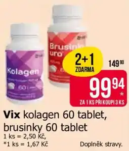 Teta Vix kolagen 60 tablet, brusinky 60 tablet nabídka
