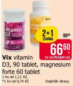 Teta Vix vitamin D3, magnesium forte nabídka
