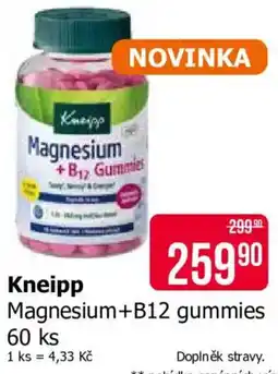 Teta Kneipp Magnesium+B12 gummies nabídka