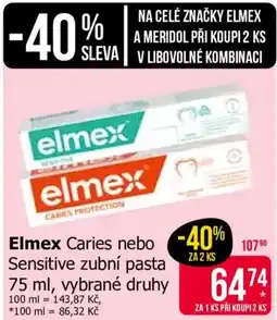 Teta Elmex Caries nebo Sensitive zubní pasta nabídka