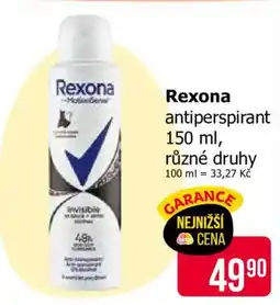 Teta Rexona antiperspirant nabídka