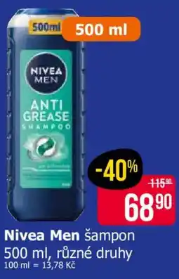Teta Nivea Men šampon nabídka