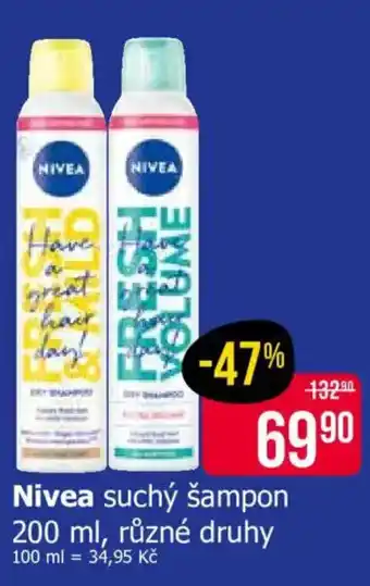 Nivea suchý šampon