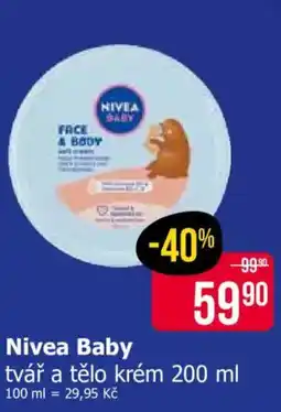 Teta Nivea Baby tvář a tělo krém nabídka