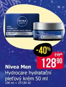 Teta Nivea Men Hydrocare hydratační pleťový krém nabídka