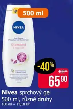 Teta Nivea sprchový gel nabídka