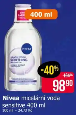 Teta Nivea micelární voda sensitive nabídka